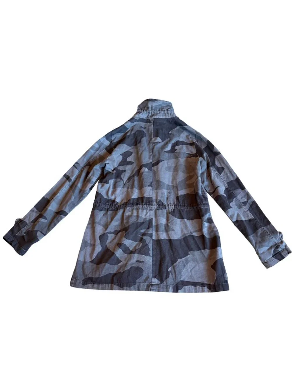 Monrow Black Grey Camo Print Jacket Utility Streetwear 100% Cotton Size Medium